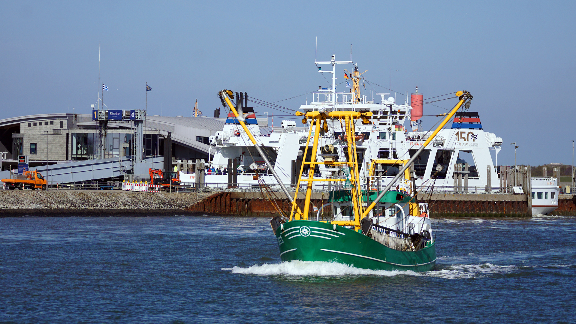 Viel Verkehr vor Norderney