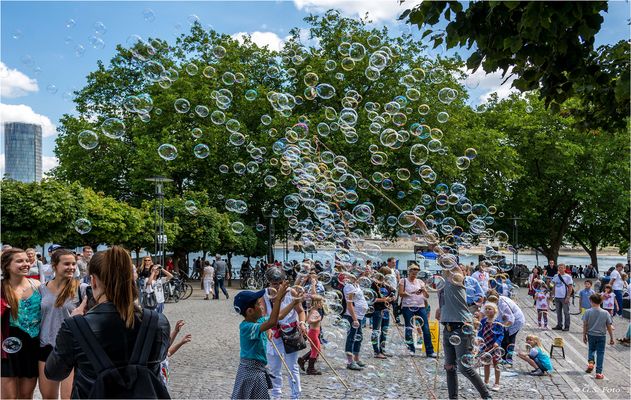 Viele bunte Bubbles