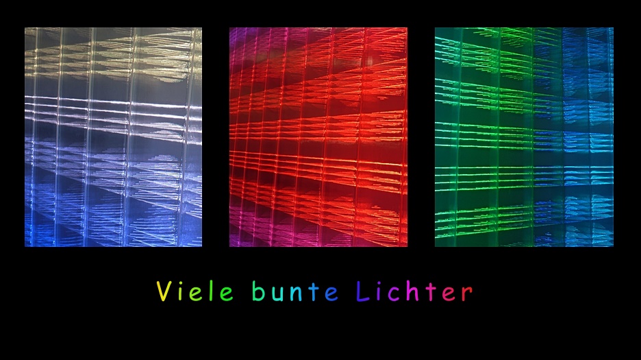 Viele bunte Lichter ...