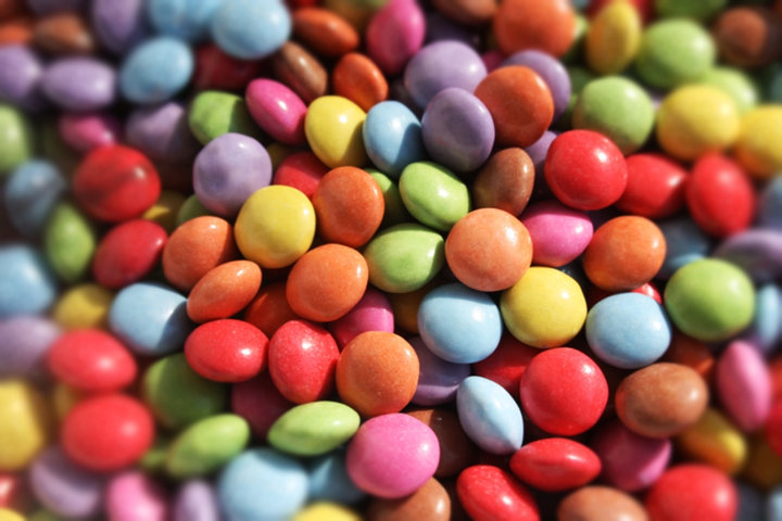 Viele bunte Smarties