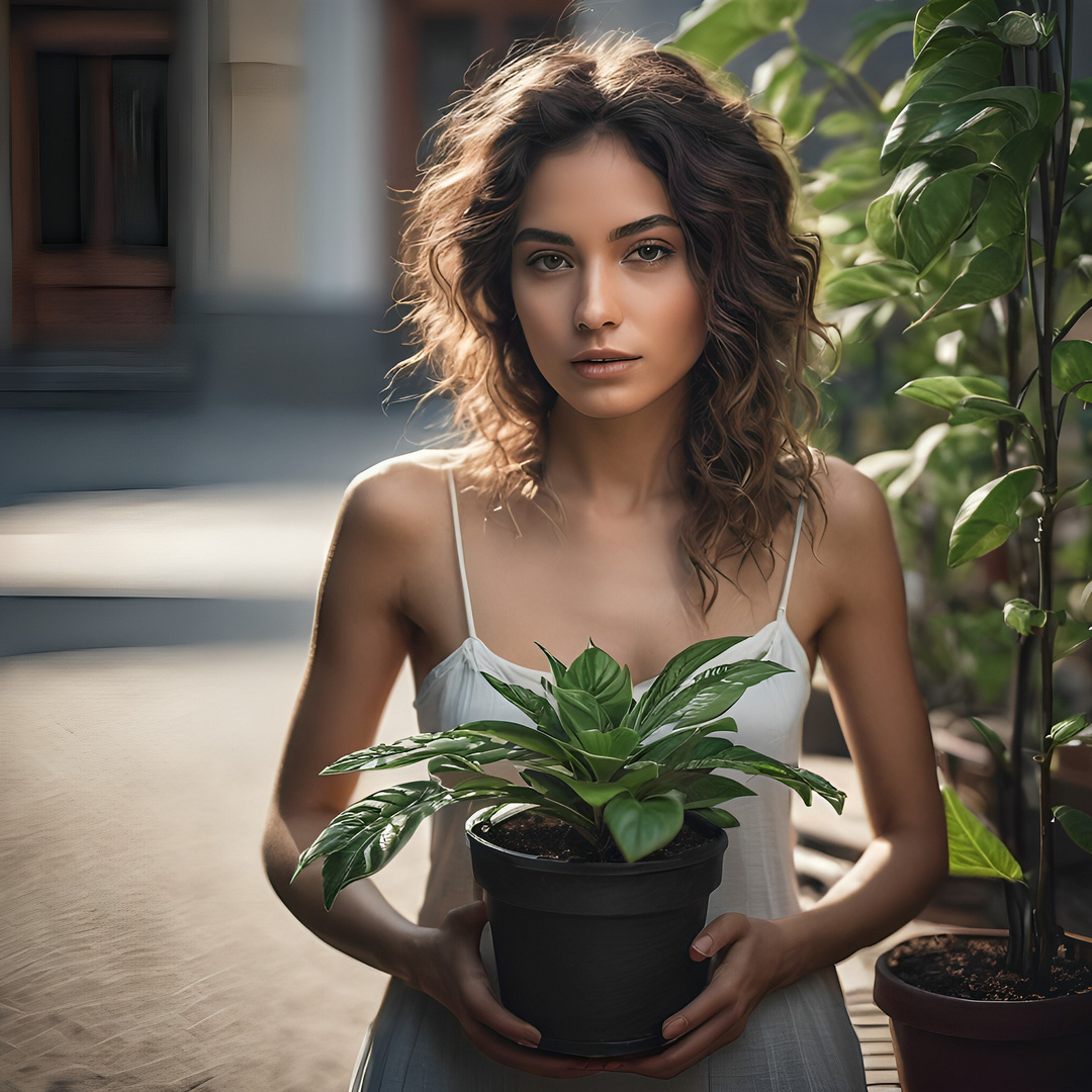 vielen dank für den topf blumen