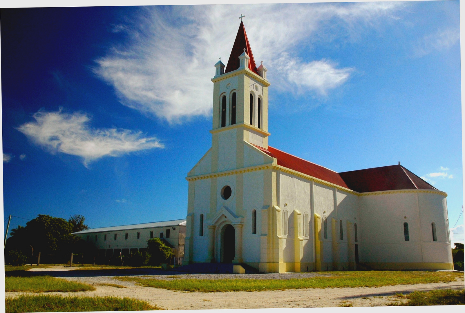 Vielle église sur un atoll