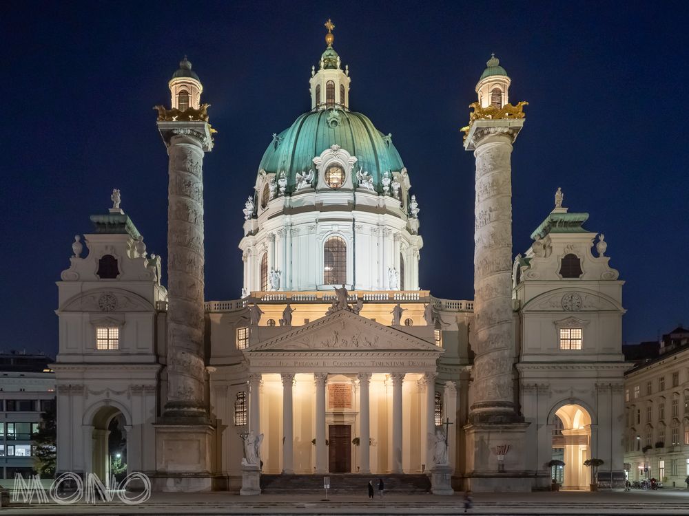 Vienna-Night Karlskirche