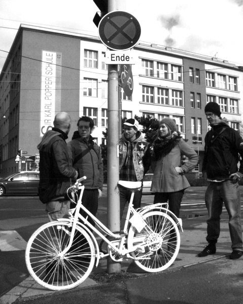 Vienna's First Ghost Bike