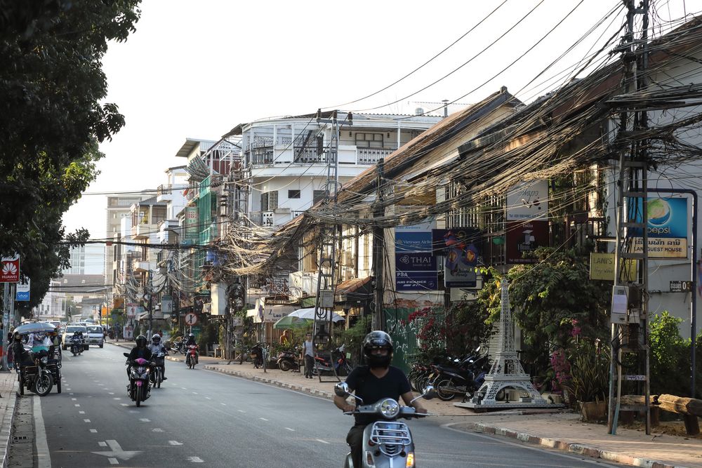 Vientiane Street-Szene 