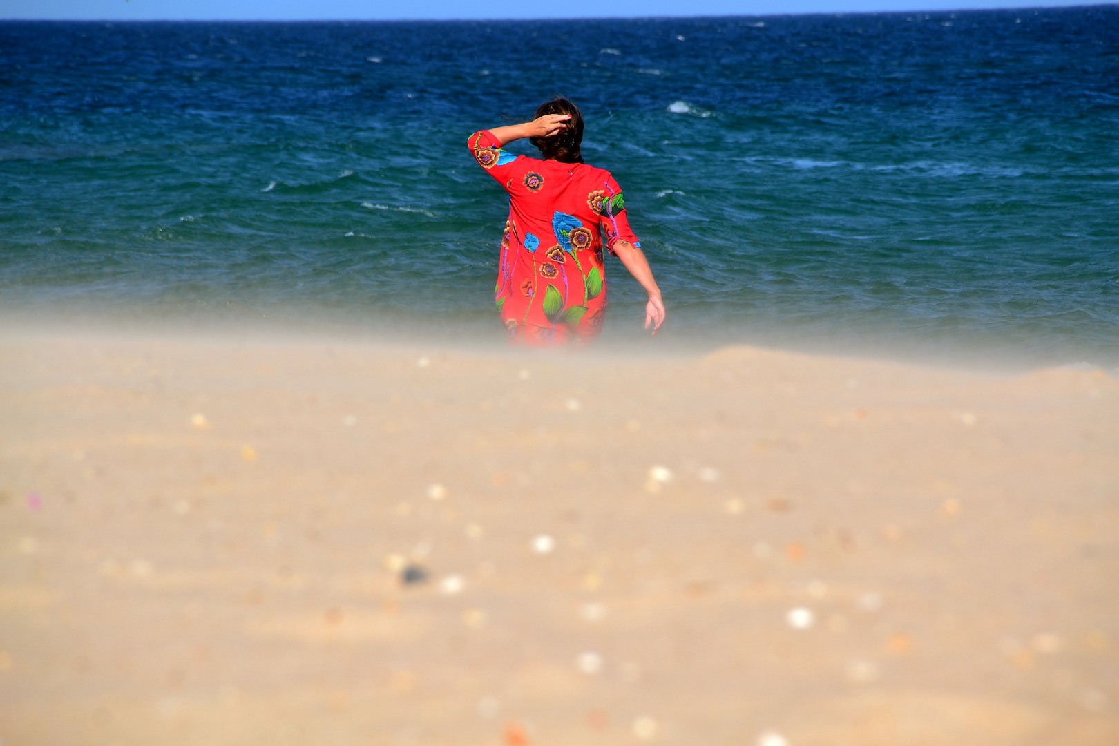 Viento en la playa de Tavira