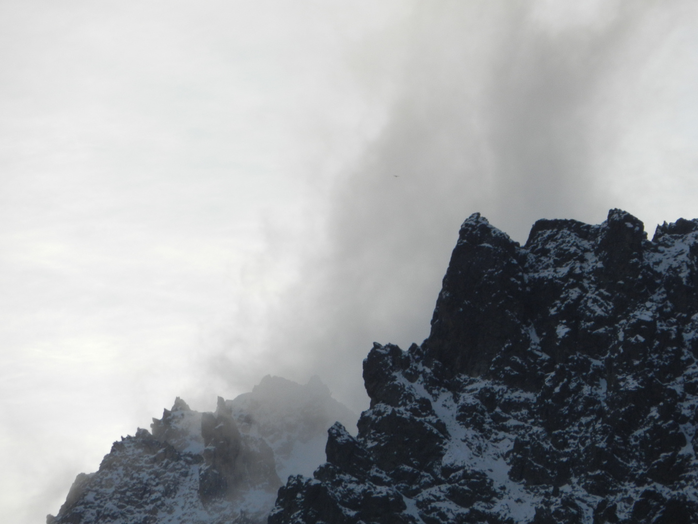 viento levantando nieve