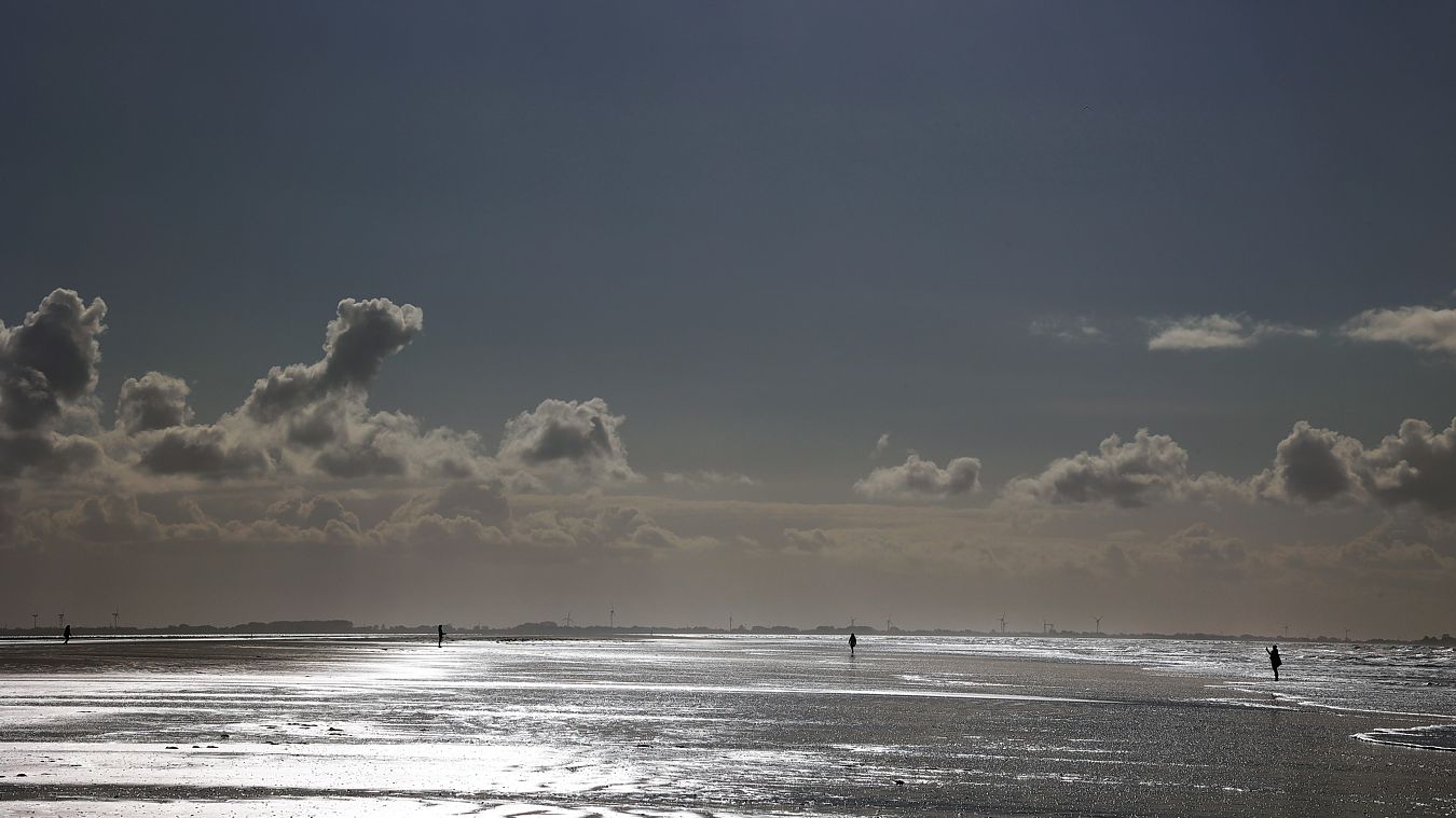 Vier am Strand auf Langeoog