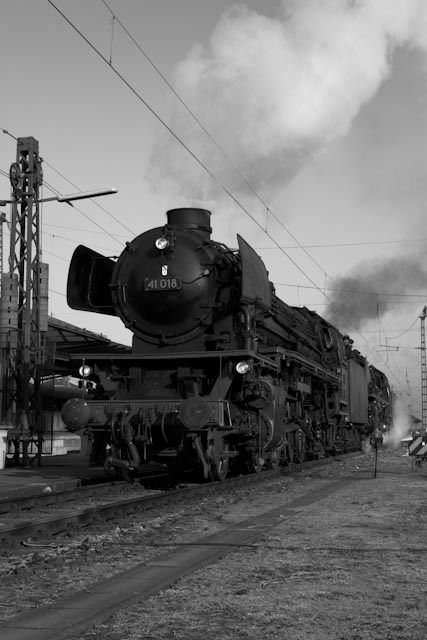 Vier Dampfloks treffen sich in Offenburg