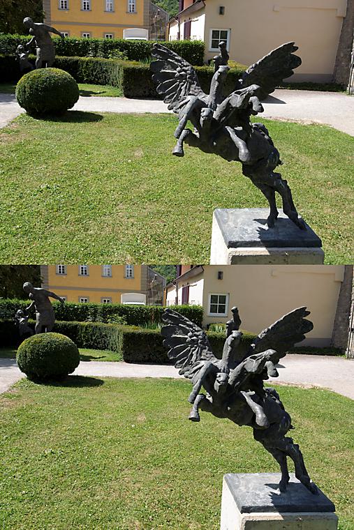 "Vierdimensionaler Pegasus" - Skulptur von Karl-Henning Seemann.