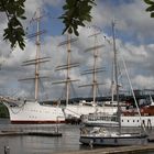 Viermastbark Viking im Hafen von Göteborg