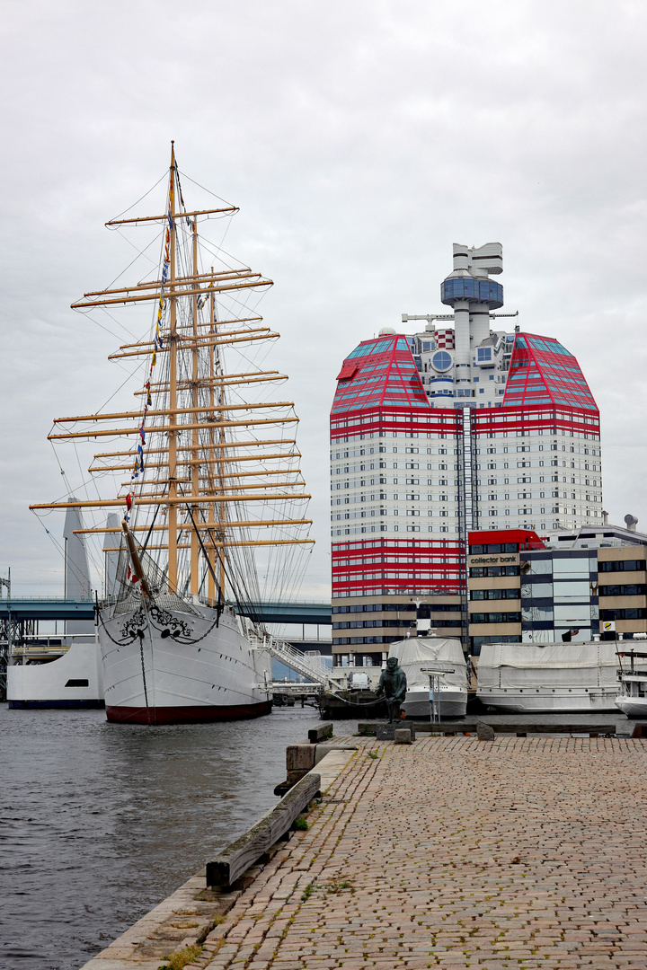 Viermaster im Hafen von Göteborg