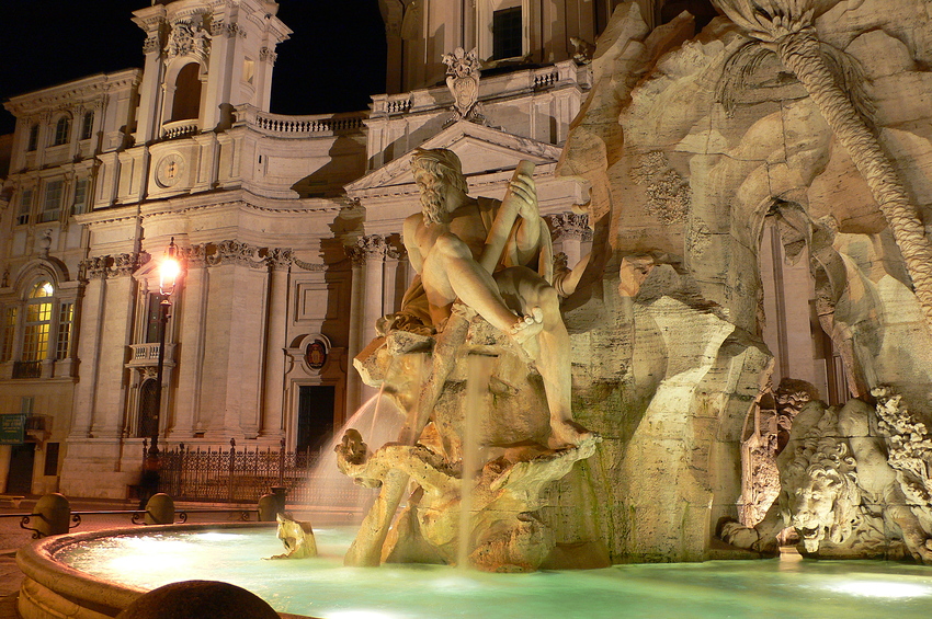 ...Vierströmebrunnen - Piazza Navonna...