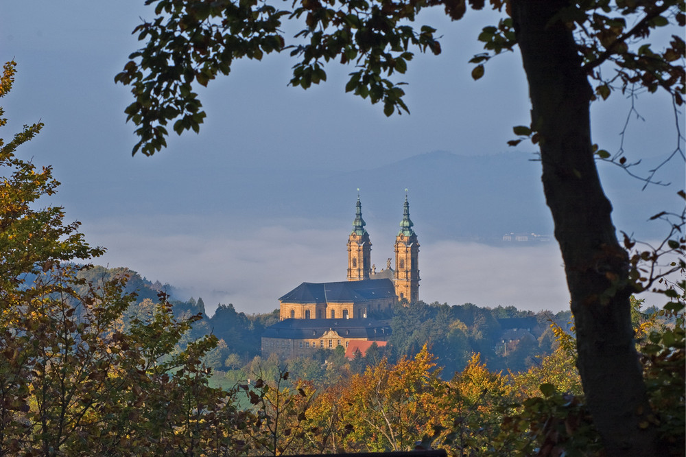 Vierzehnheiligen im Nebel