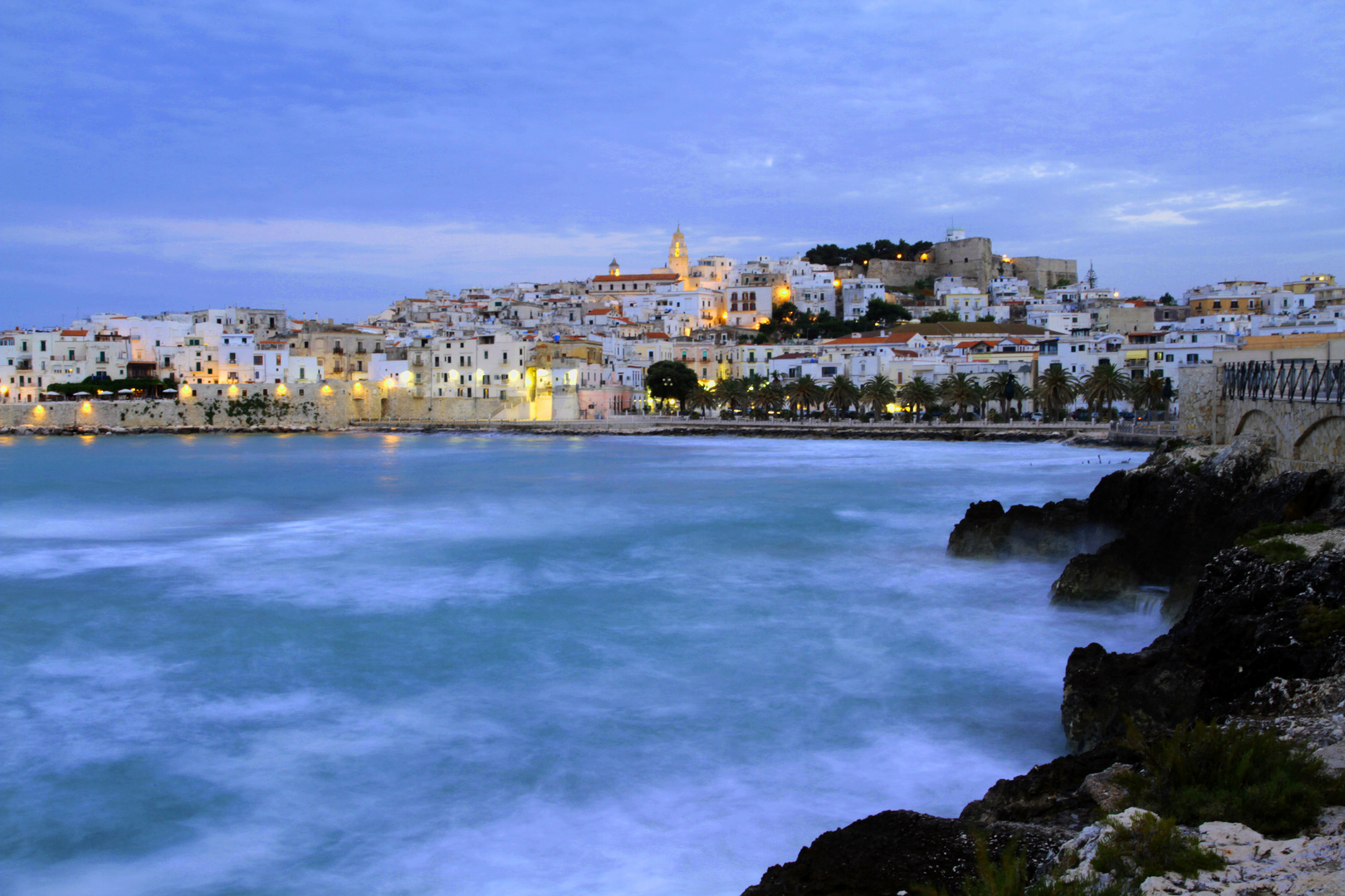 Vieste am Abend