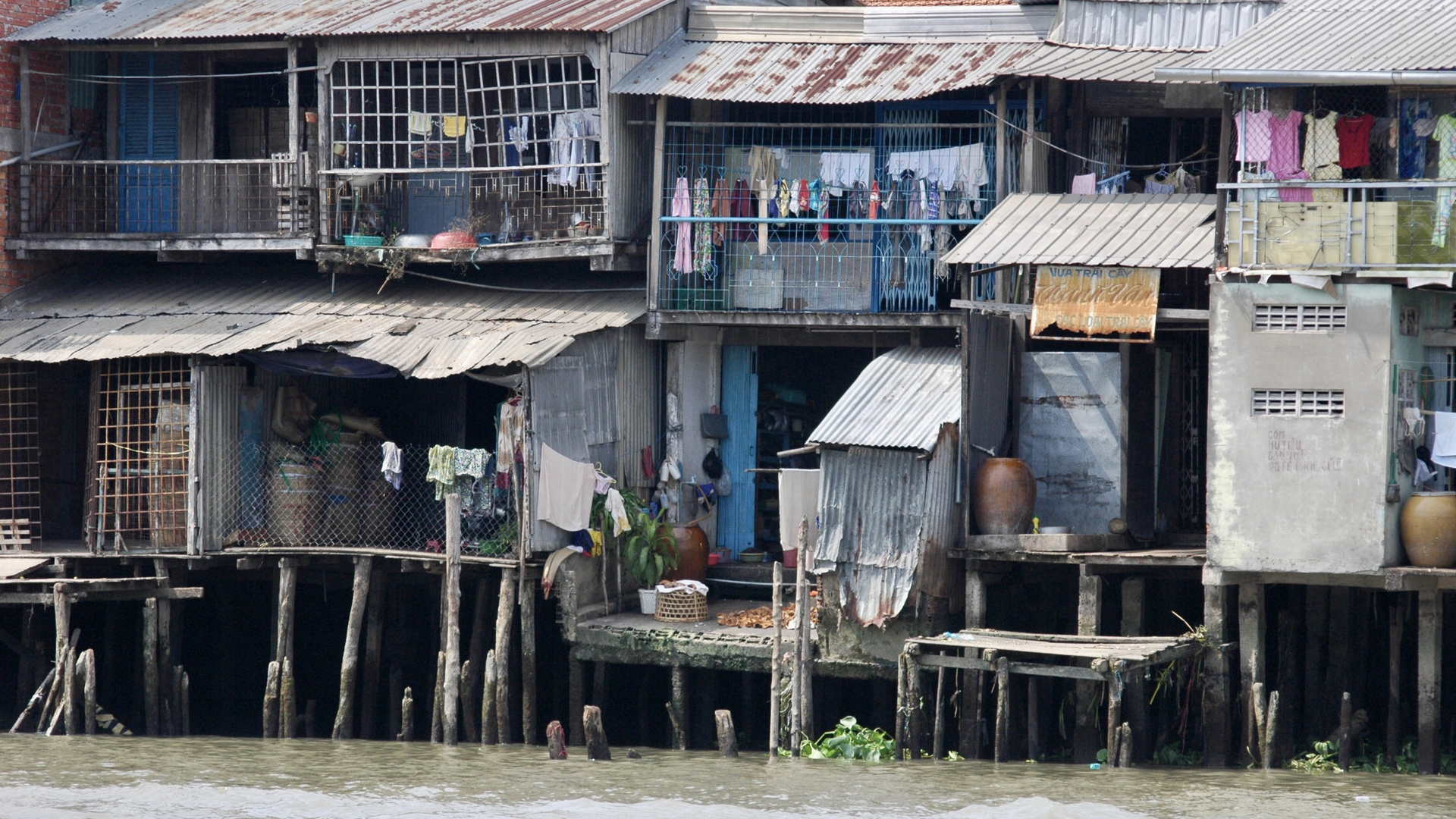 Vietnam (2008), Häuser im Mekong Delta