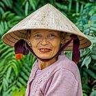 VIETNAM  Frau mit Hut