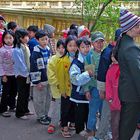 Vietnamese kids waiting