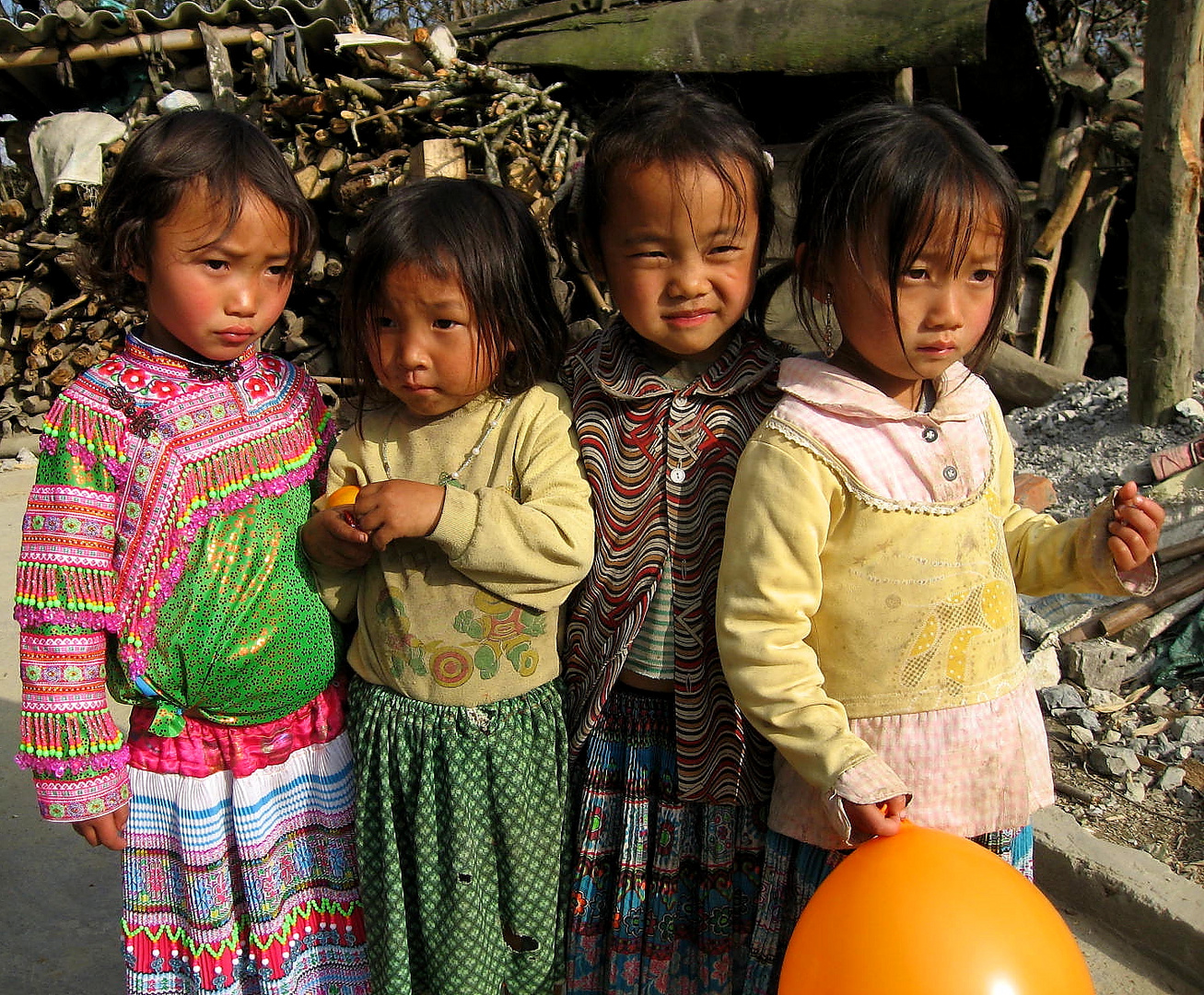 Vietnamesische Mädchen der Ureinwohner