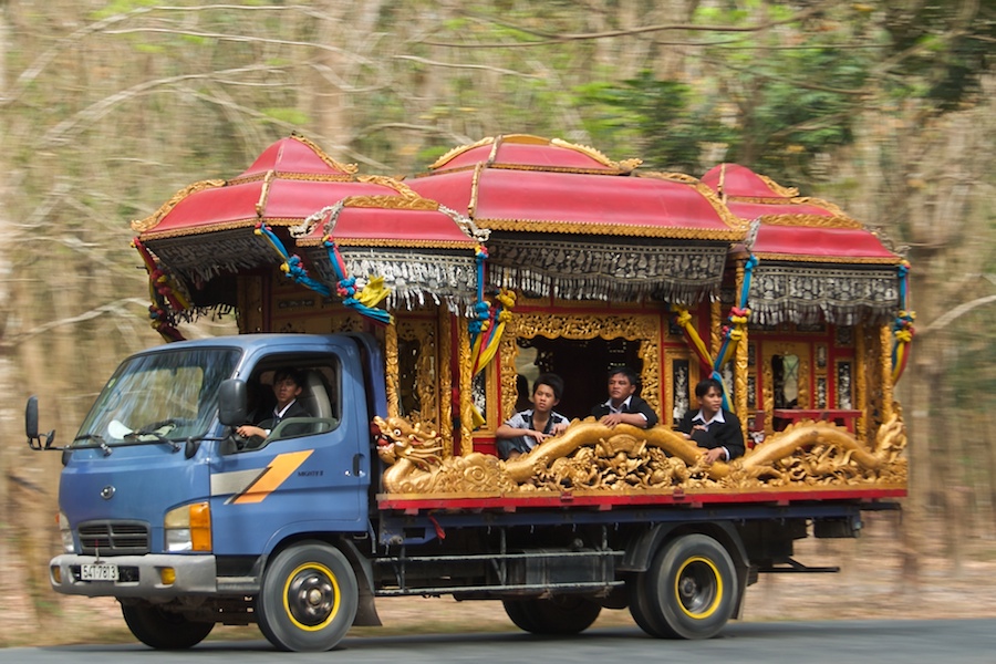 Vietnamesischer Leichenwagen