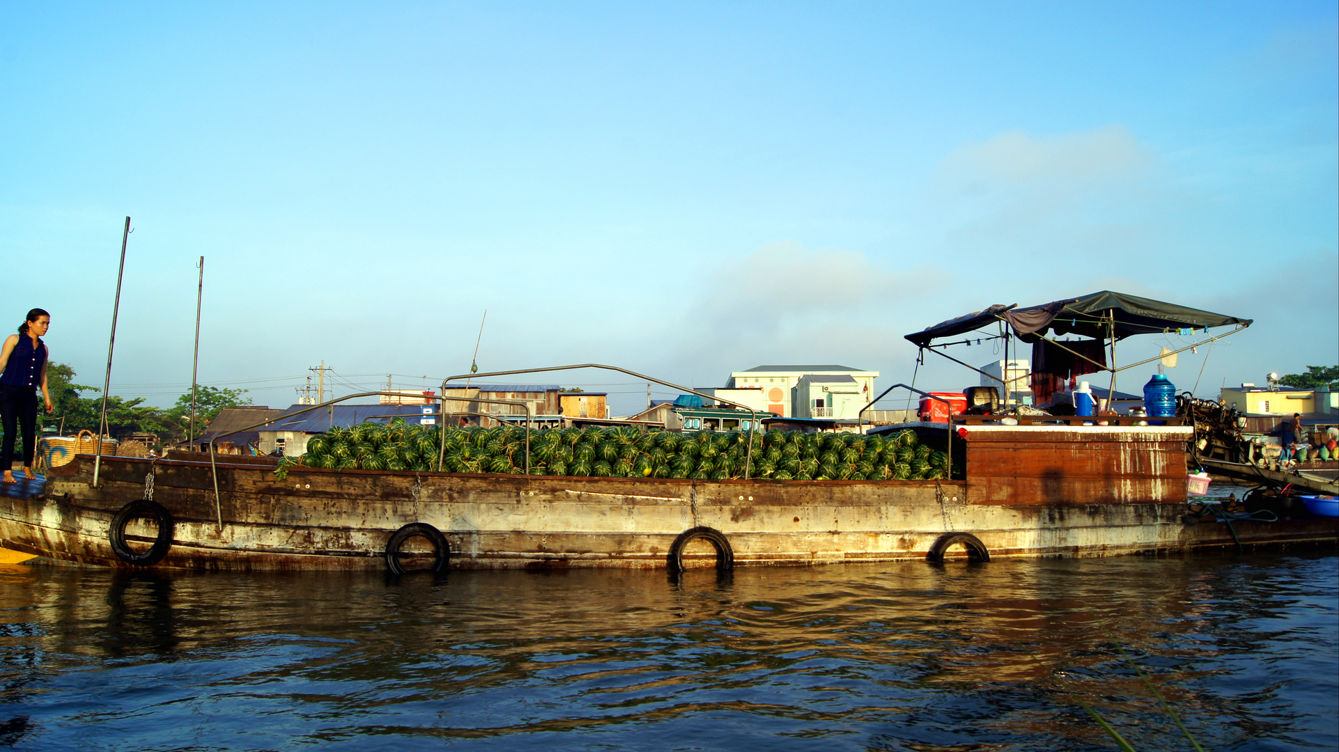 Vietnamesischer Melonentransporter