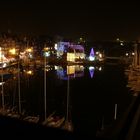 Vieux Bassin, Honfleur, im Weihnachtsdress