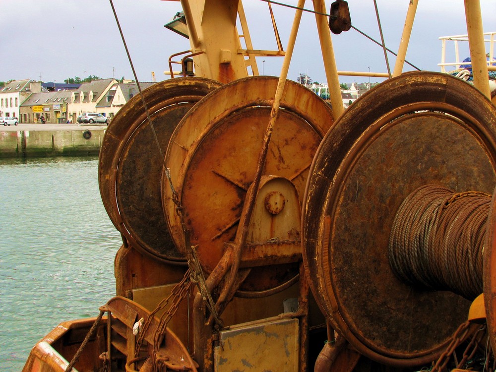 Vieux chalutier "Pêche arrière"