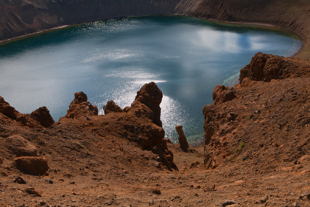 View at a geothermal area.