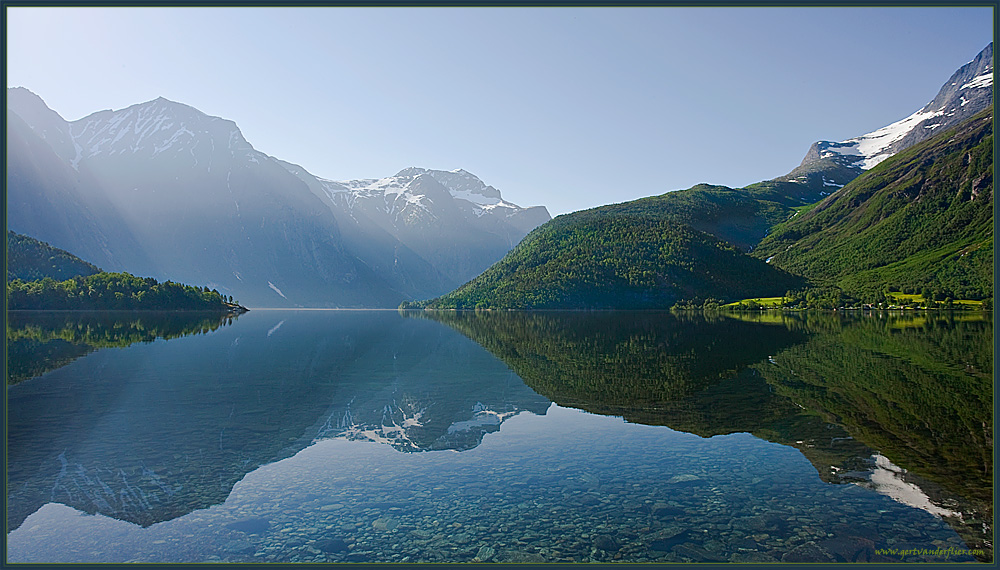 View at a part of the Eikesdalsvatnet