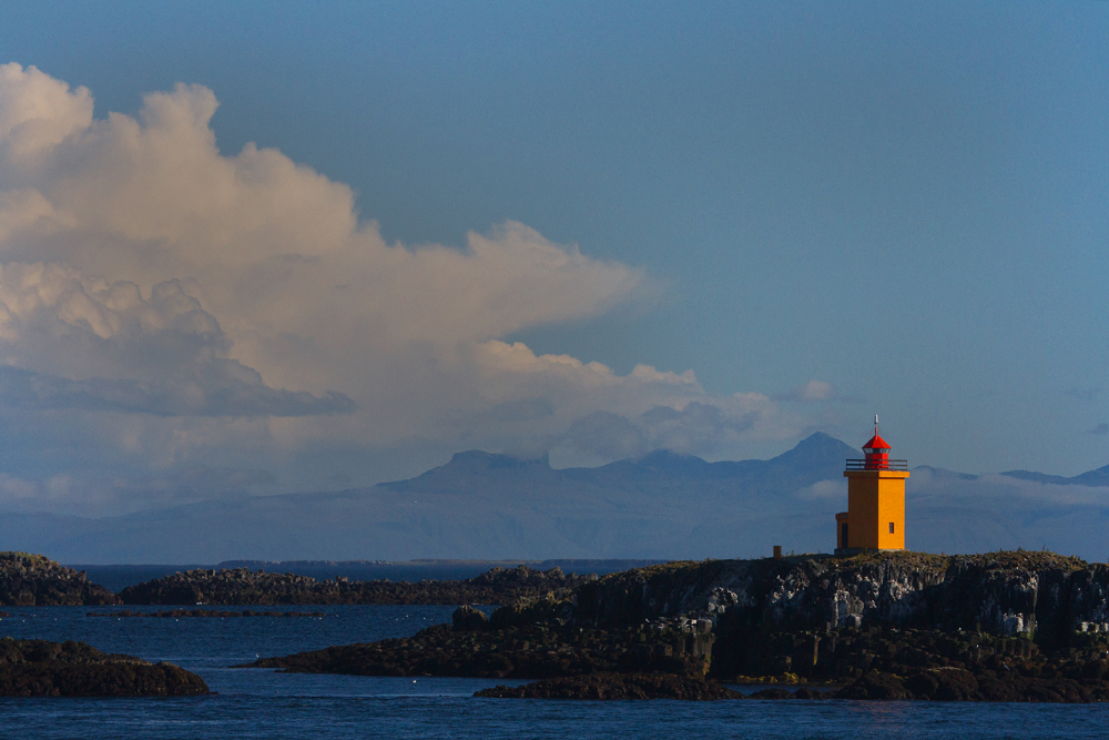 View at the lighthouse Klofningur.