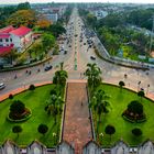 View down the Patuxai rooftop