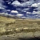 View far into the landscape of Tibet