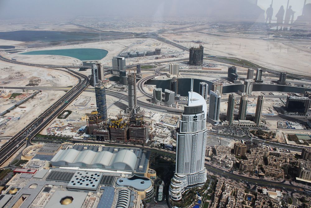 View from 125th floor - Burj Califa