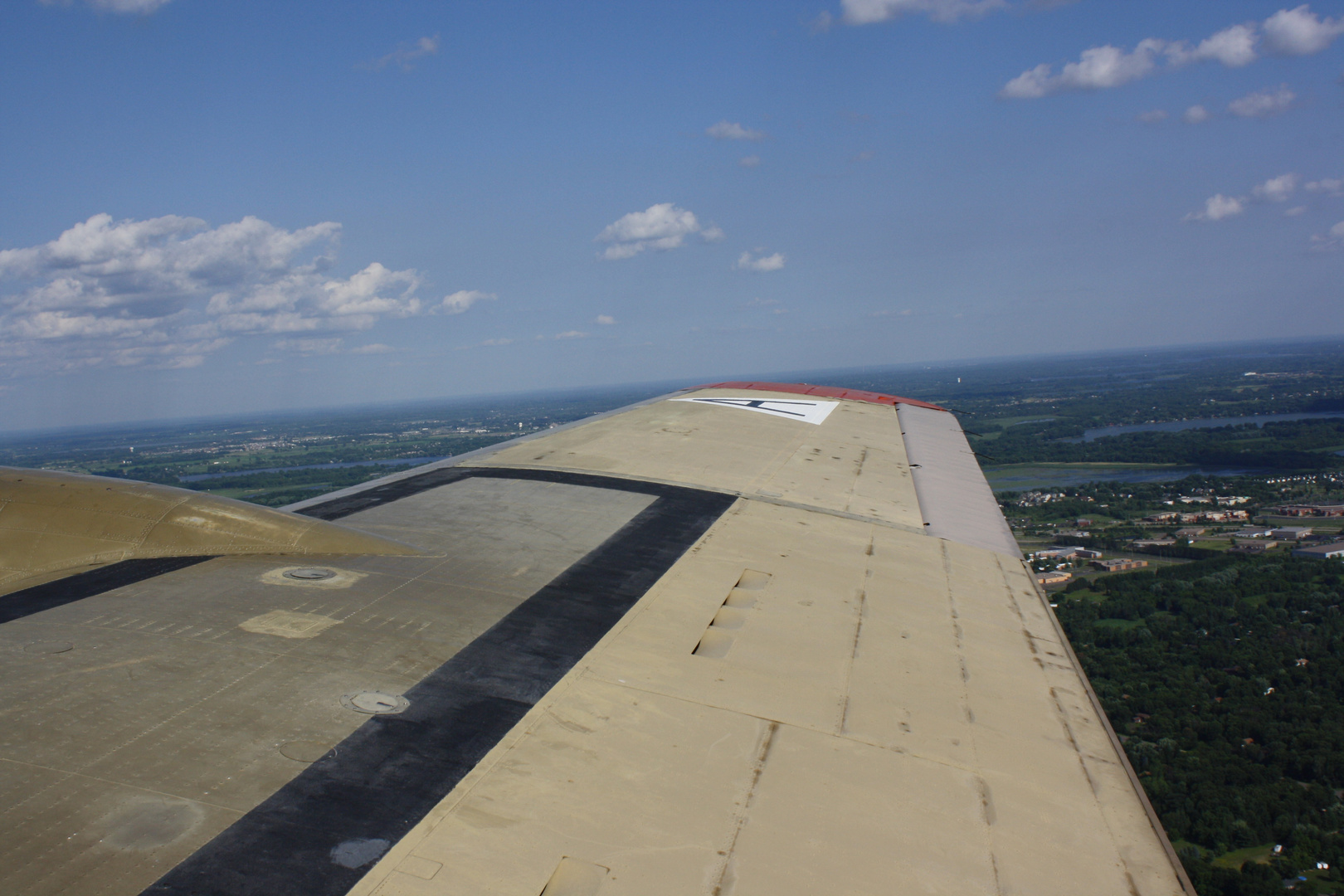 View from a B-17 Flying Fortress.