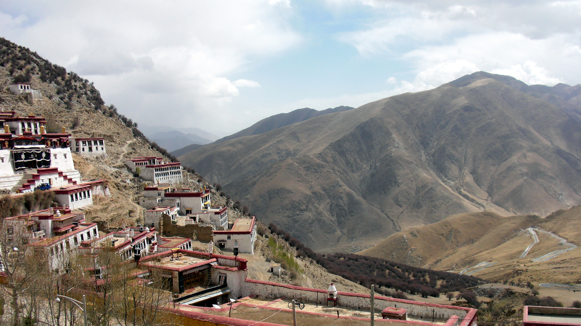 View from a monastery near Lhasa