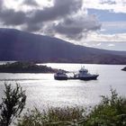 View from A87 upon Loch Alsh and the Isle of Skye