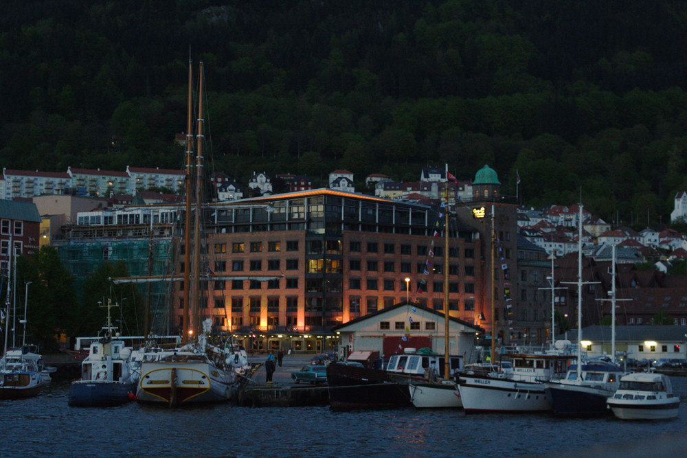 View from Bergen by night