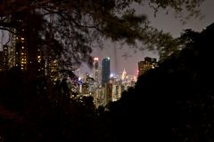 View from Bowden Road to Wan Chai