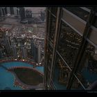 View from Burj Khalifa to Downtown Dubai, Dubai / UAE