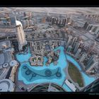 View from Burj Khalifa to Dubai Mall and Dubai Fountain I, Dubai / UAE
