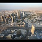 View from Burj Khalifa via DIFC and Satwa to Burj Dubai I, Dubai / UAE