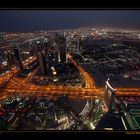 View from Burj Khalifa via DIFC and Satwa to Burj Dubai II, Dubai / UAE