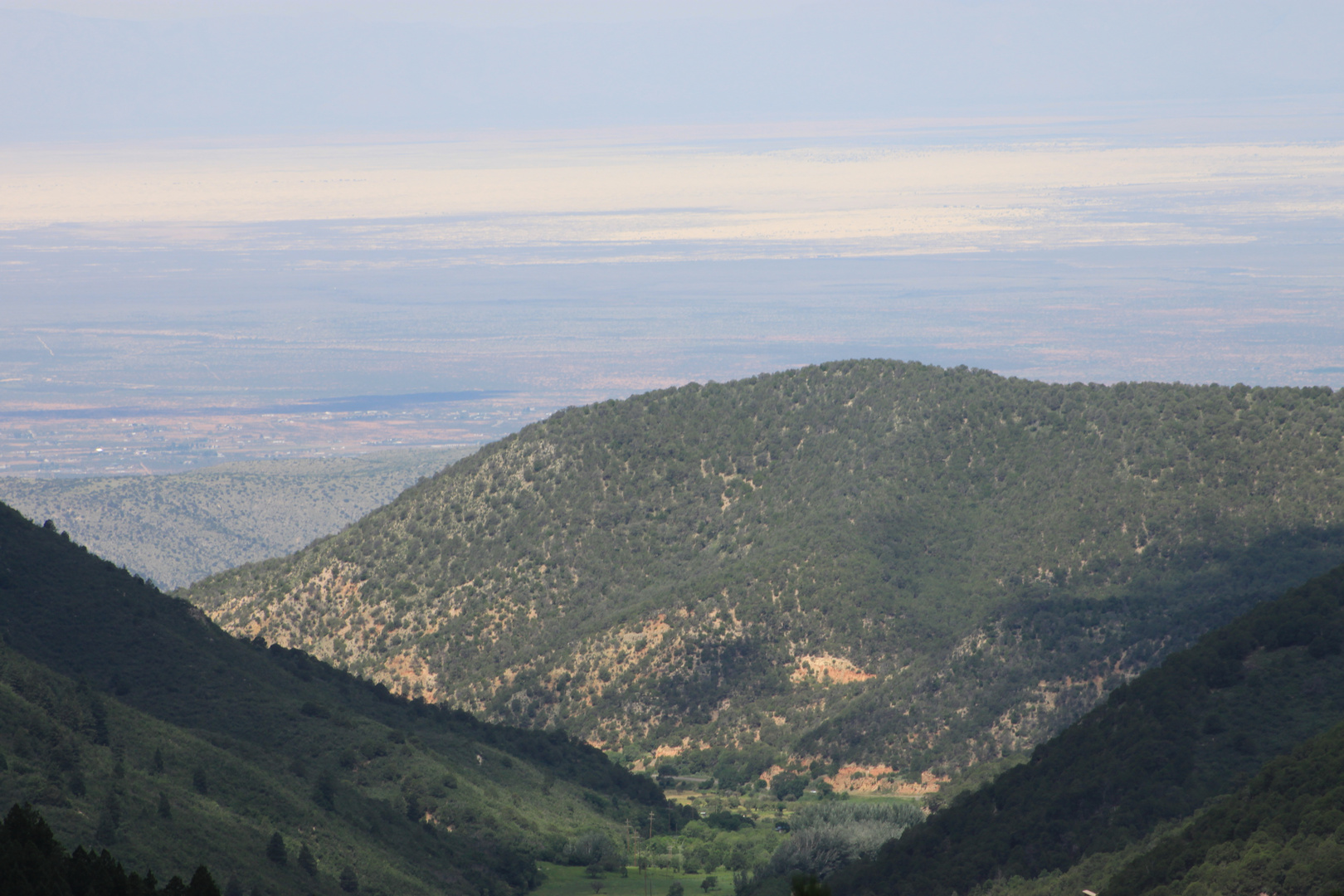 View from Cloudcroft on the Tularosa Basin with White Sands