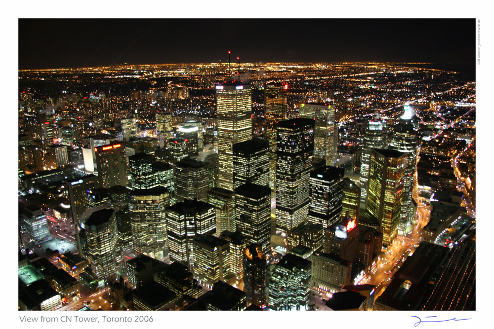 View from CN Tower at Night