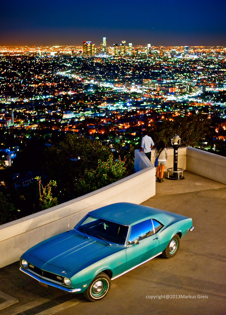 View from Griffith Observatory to Downtown LA