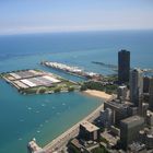 View from Hancock Building looking at Navy Pier