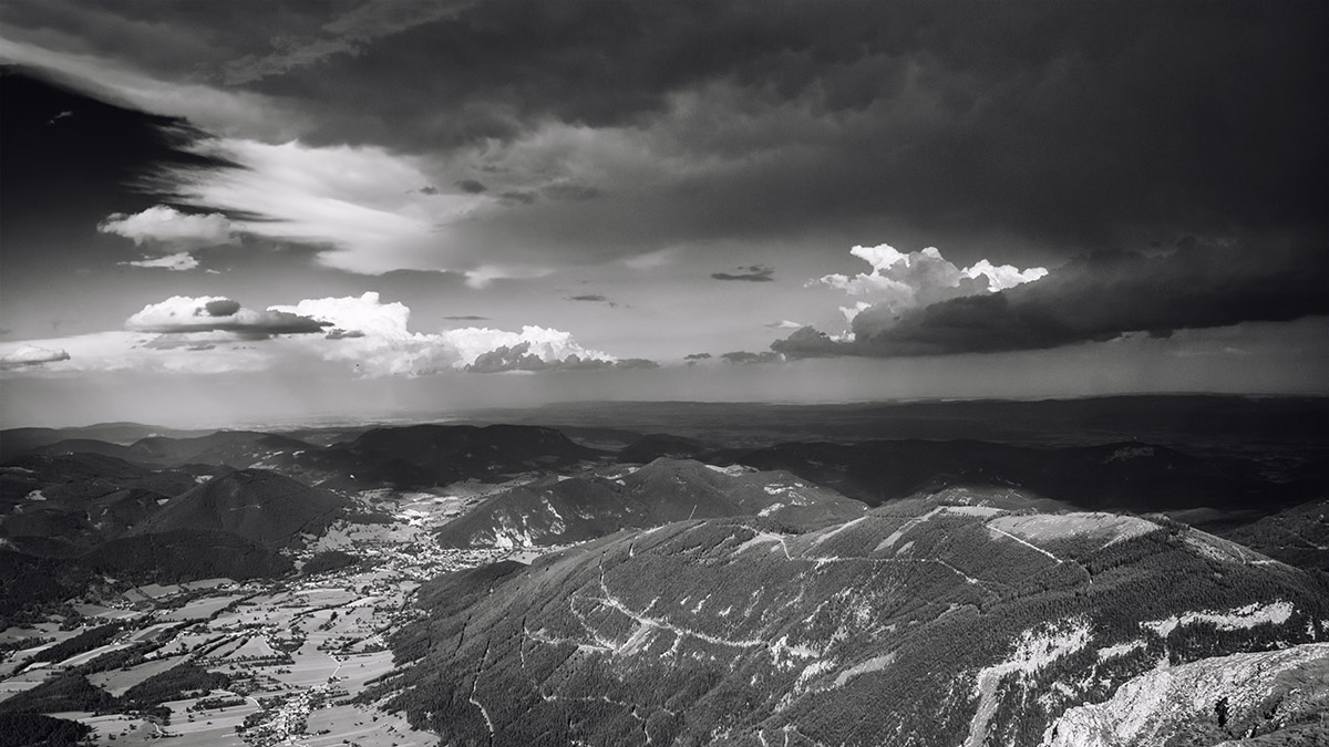 View from Hochschneeberg mountain