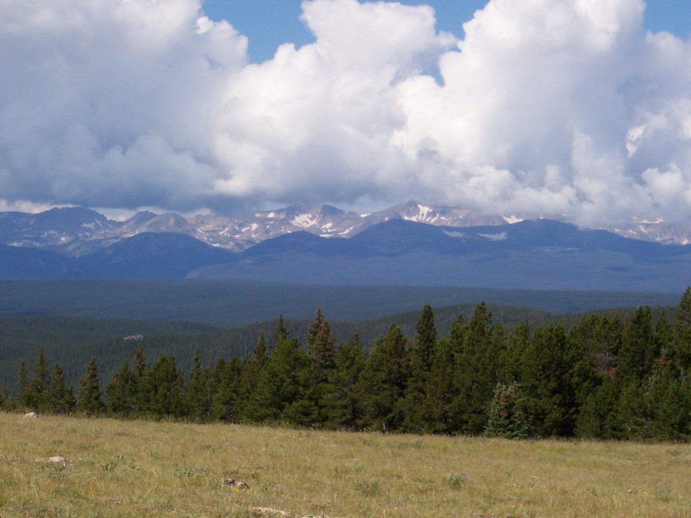 View from Killpecker Mtn elev. 11,000 feet