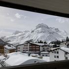 View from my balcony in Lech, Austria 