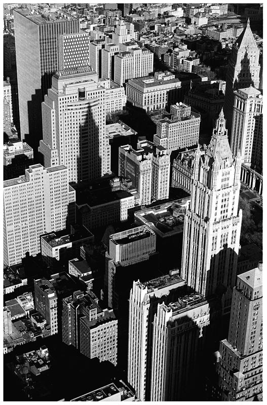 View From Nowhere. Downtown Manhatten, Spring 2001